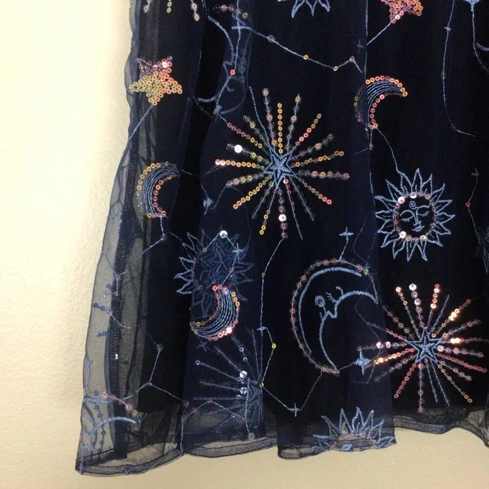 NWT Sugar & Jade Skirt Girl’s XXL Milky Way Blue The Children’s Place